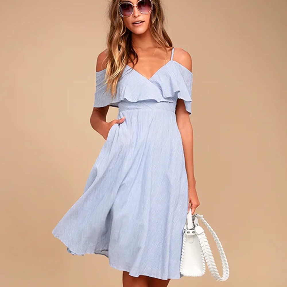 Lulus Sweet Off the Shoulder Dress